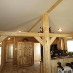 1201 beam in living room and kitchen