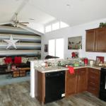 Interior view from the kitchen of the Classic series 1208, Athens Park Homes & Cabins 
